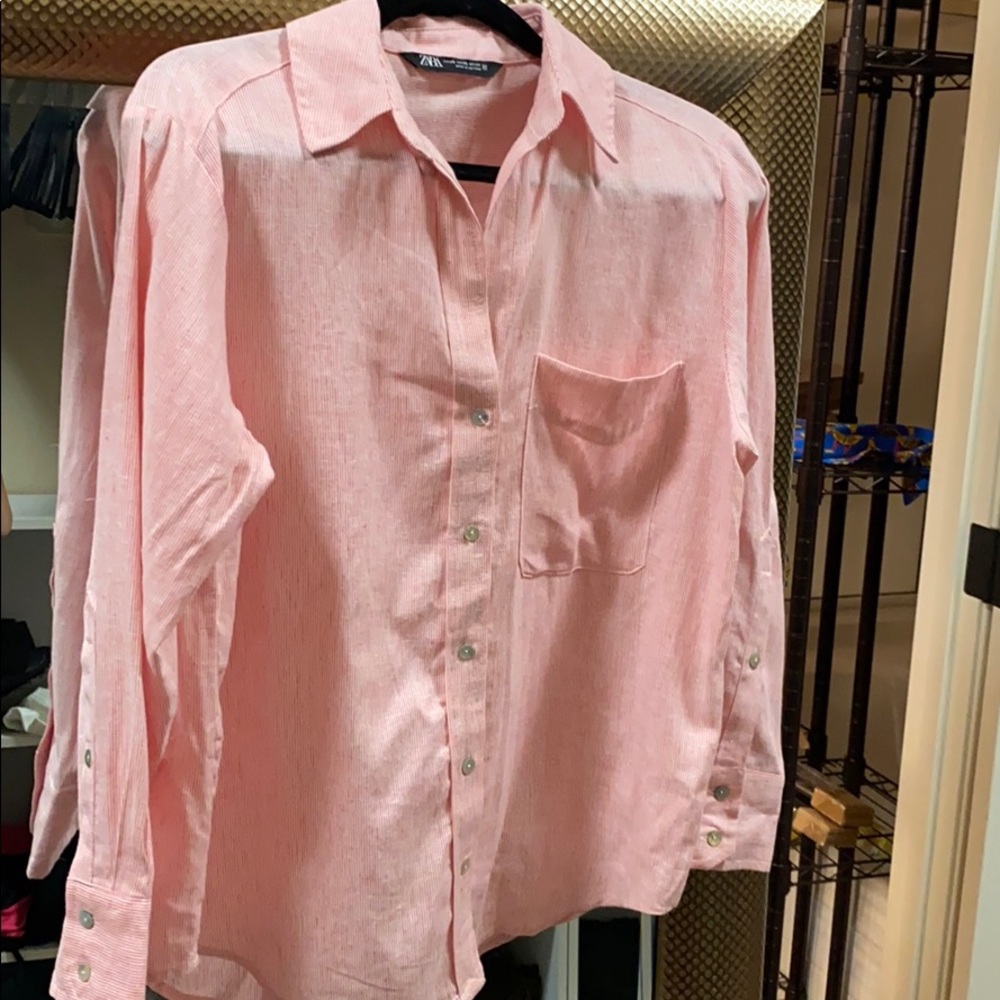 Zara linen shirt